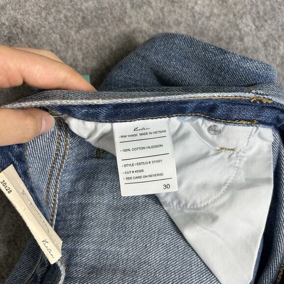 Kancan Jeans Womens 30 High Rise Boyfriend Medium Wash Denim Patch Distressed - Picture 11 of 11